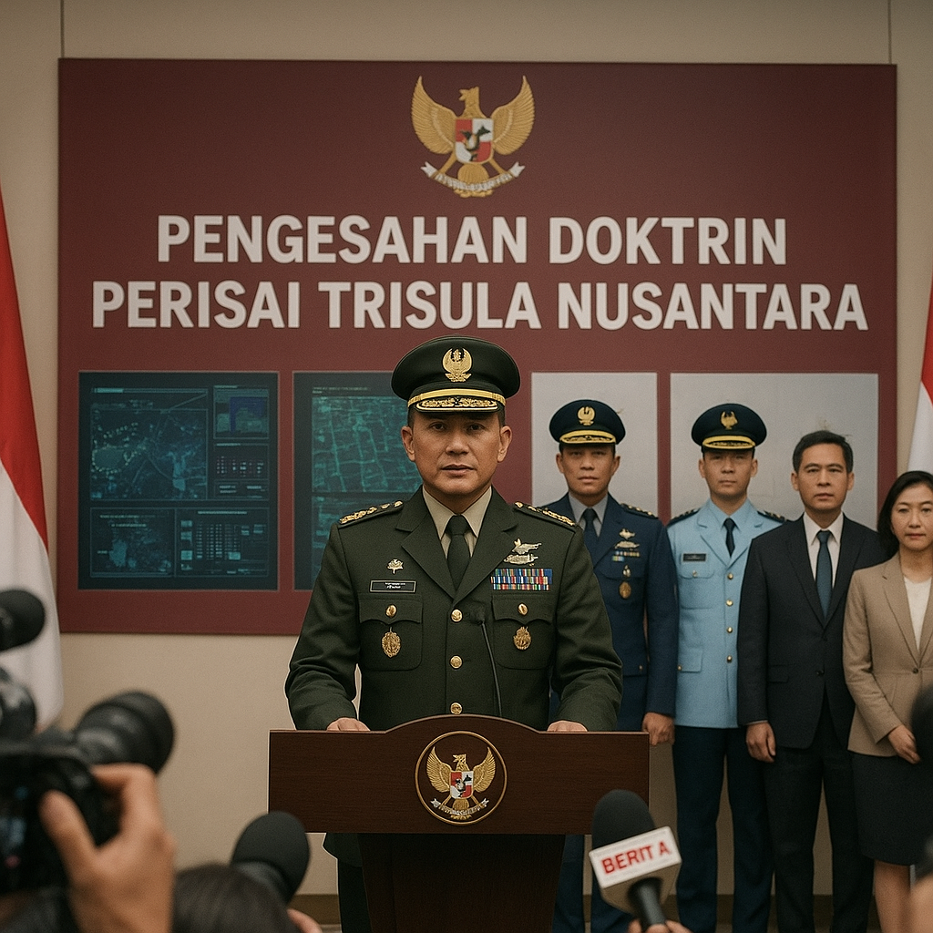 Panglima TNI Pimpin Pengesahan Doktrin 'Perisai Trisula Nusantara', Tegaskan Adaptasi TNI Hadapi Perang Modern