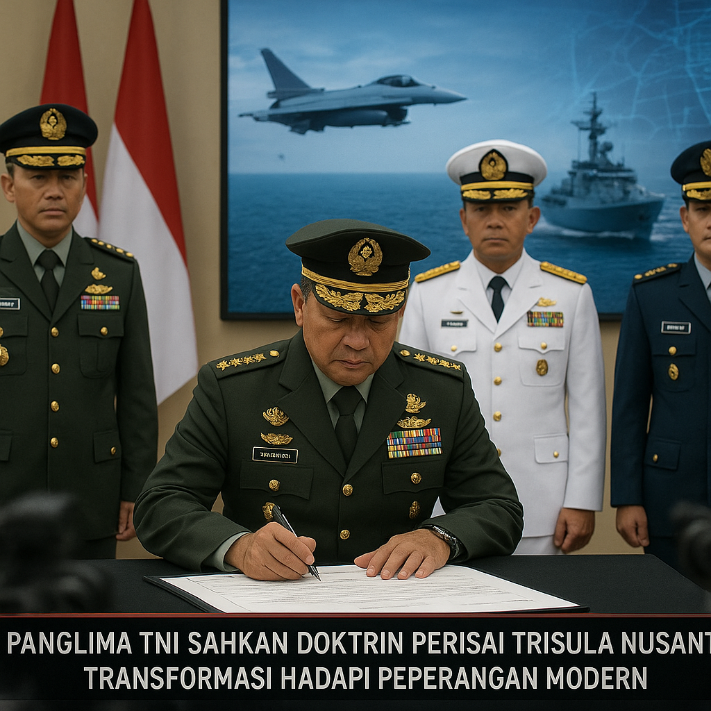 Panglima TNI Sahkan Doktrin Perisai Trisula Nusantara, Transformasi Hadapi Peperangan Modern