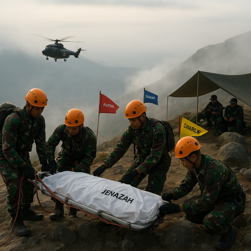 Prosedur Evakuasi Jenazah di Medan Ekstrem: Analisis Taktik Koops TNI Habema di Ketinggian 2292 Mdpl