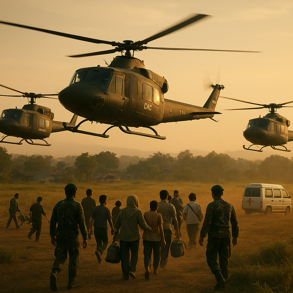Pengerahan Tiga Helikopter untuk Evakuasi Cepat: Skema Koordinasi Udara Koops TNI Habema