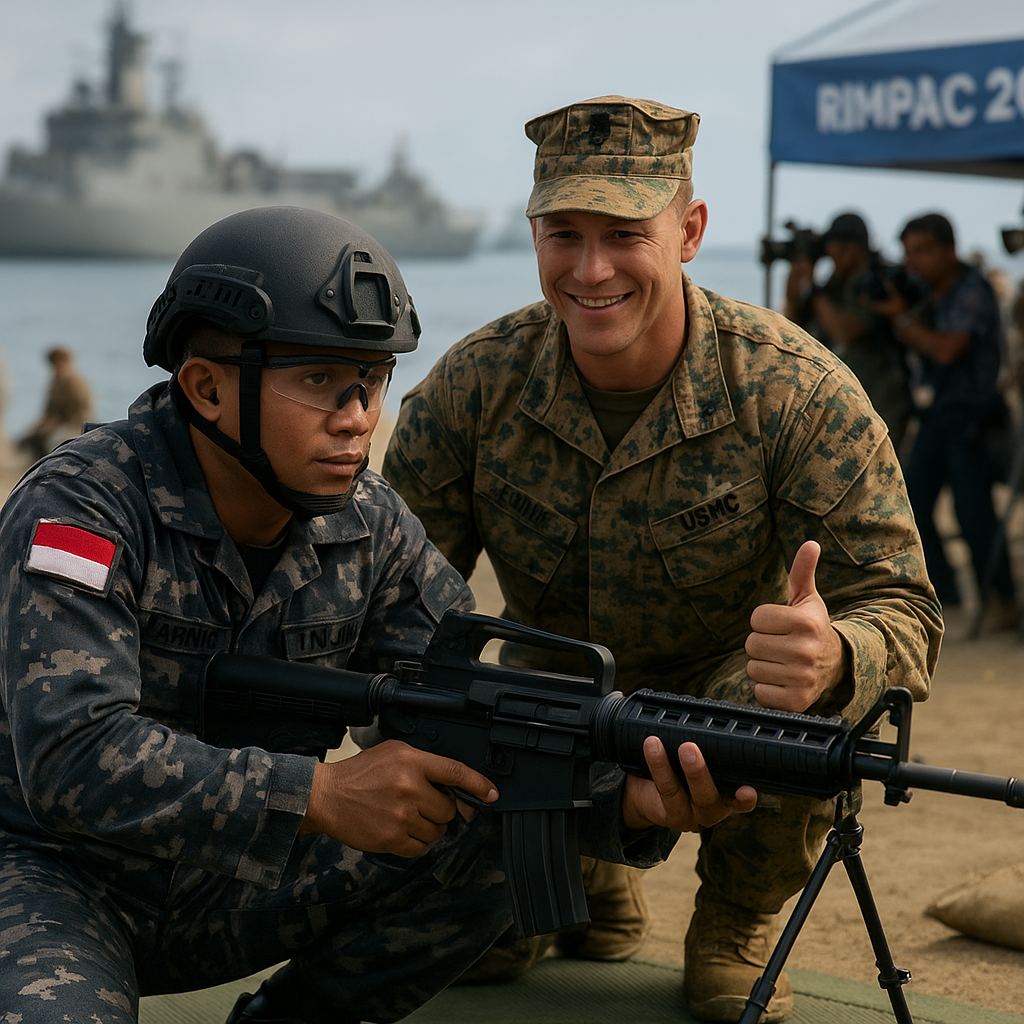 US Marine Puji Marinir TNIAL karena Mahir Menembak di Ajang RIMPAC