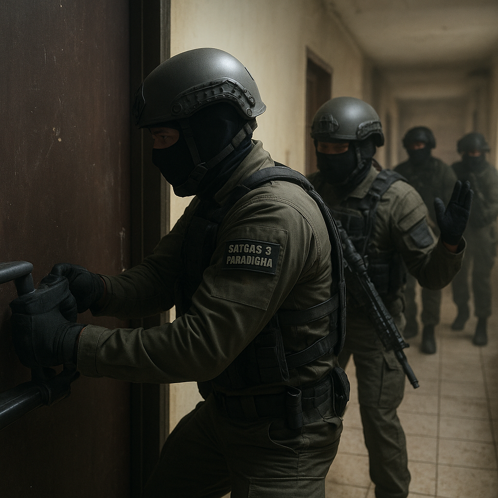 Bedah Taktik: Prosedur Breach and Clear dalam Close Quarter Battle oleh Satgas 3/Paradigma Kopassus