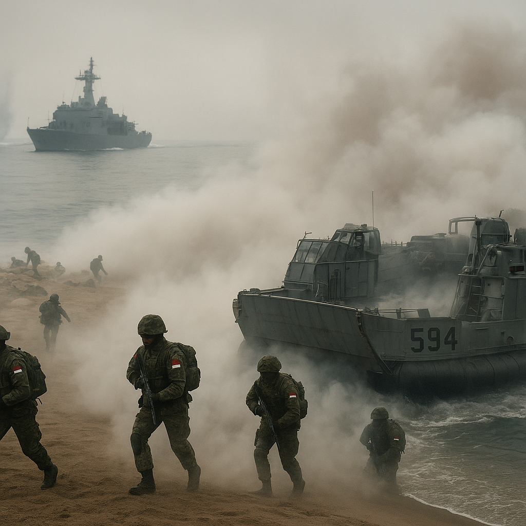 Bedah Taktik Amphibious Assault oleh TNI AL: Prosedur Landing dan Establishment Beachhead
