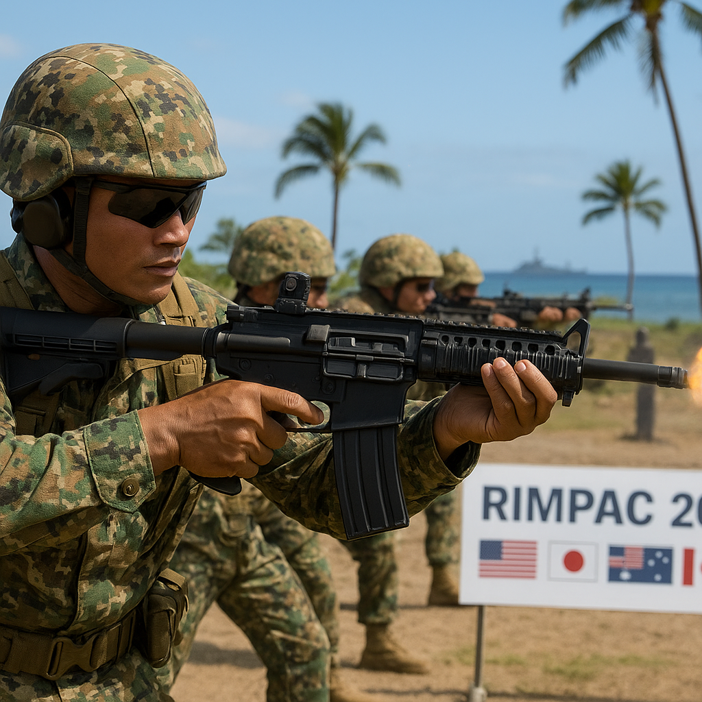 Marinir Indonesia Tunjukkan Ketajaman Tembak Reaksi di RIMPAC 2026 Hawaii