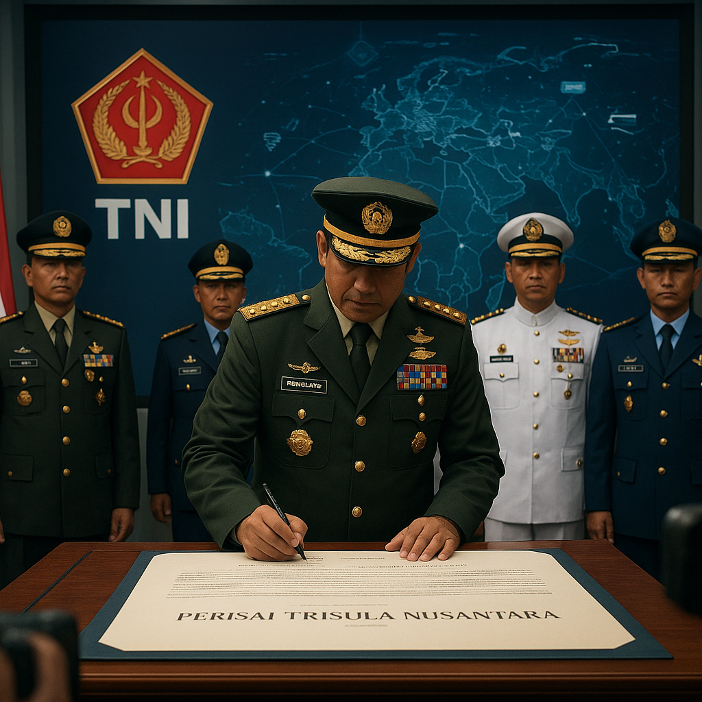 Panglima TNI Sahkan Doktrin Baru 'Perisai Trisula Nusantara' Untuk Hadapi Perang Modern