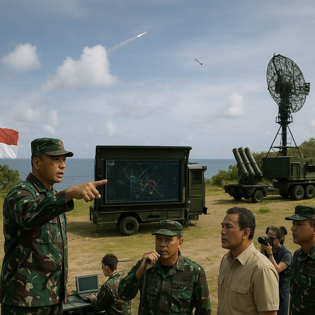 Simulasi Penangkalan Serangan Udara oleh Kementerian Pertahanan di Natuna