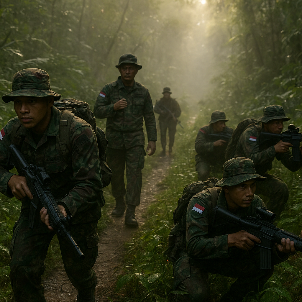 Latihan Tempur Hutan Korps Marinir: Teknik Patrolling dan Ambush di Lingkungan Jungle