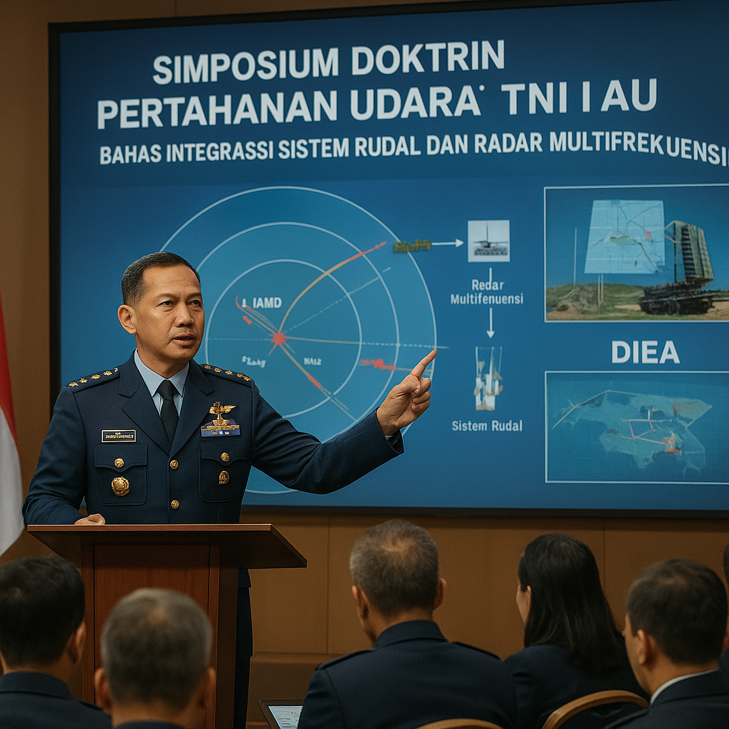 Simposium Doktrin Pertahanan Udara TNI AU Bahas Integrasi Sistem Rudal dan Radar Multifrekuensi