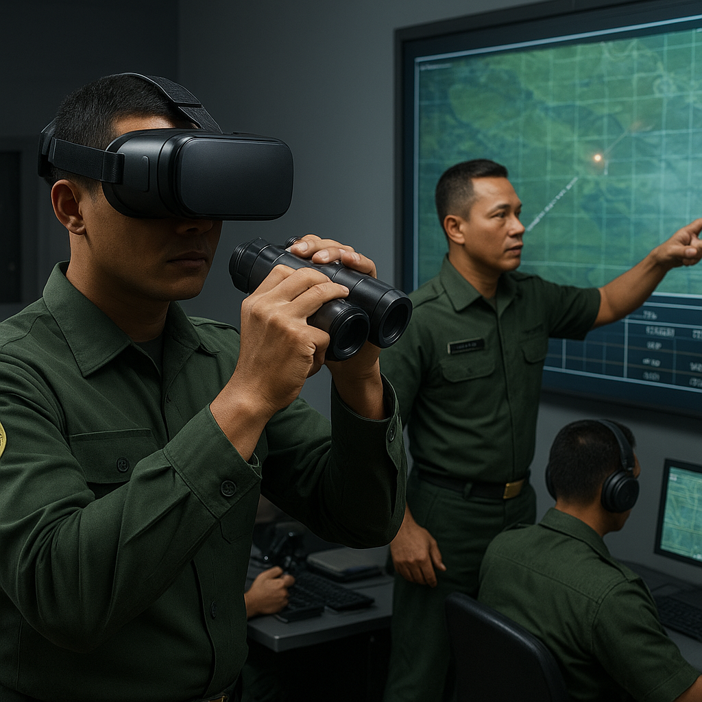 Pusat Simulasi Artileri TNI AD Gunakan Teknologi VR untuk Latihan Pengamatan dan Pengaturan Tembakan