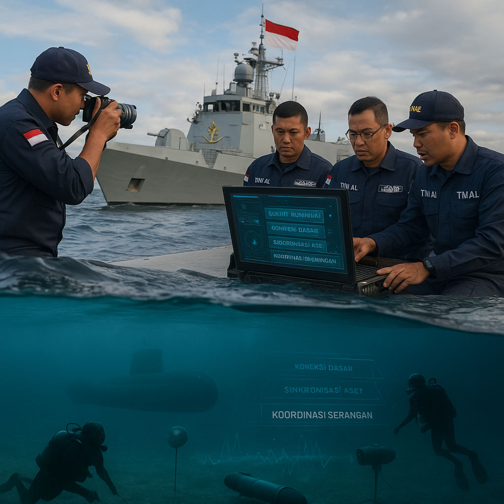 TNI AL Uji Coba Sistem Komunikasi Bawah Air untuk Operasi Kapal Selam dan Anti Kapal Selam