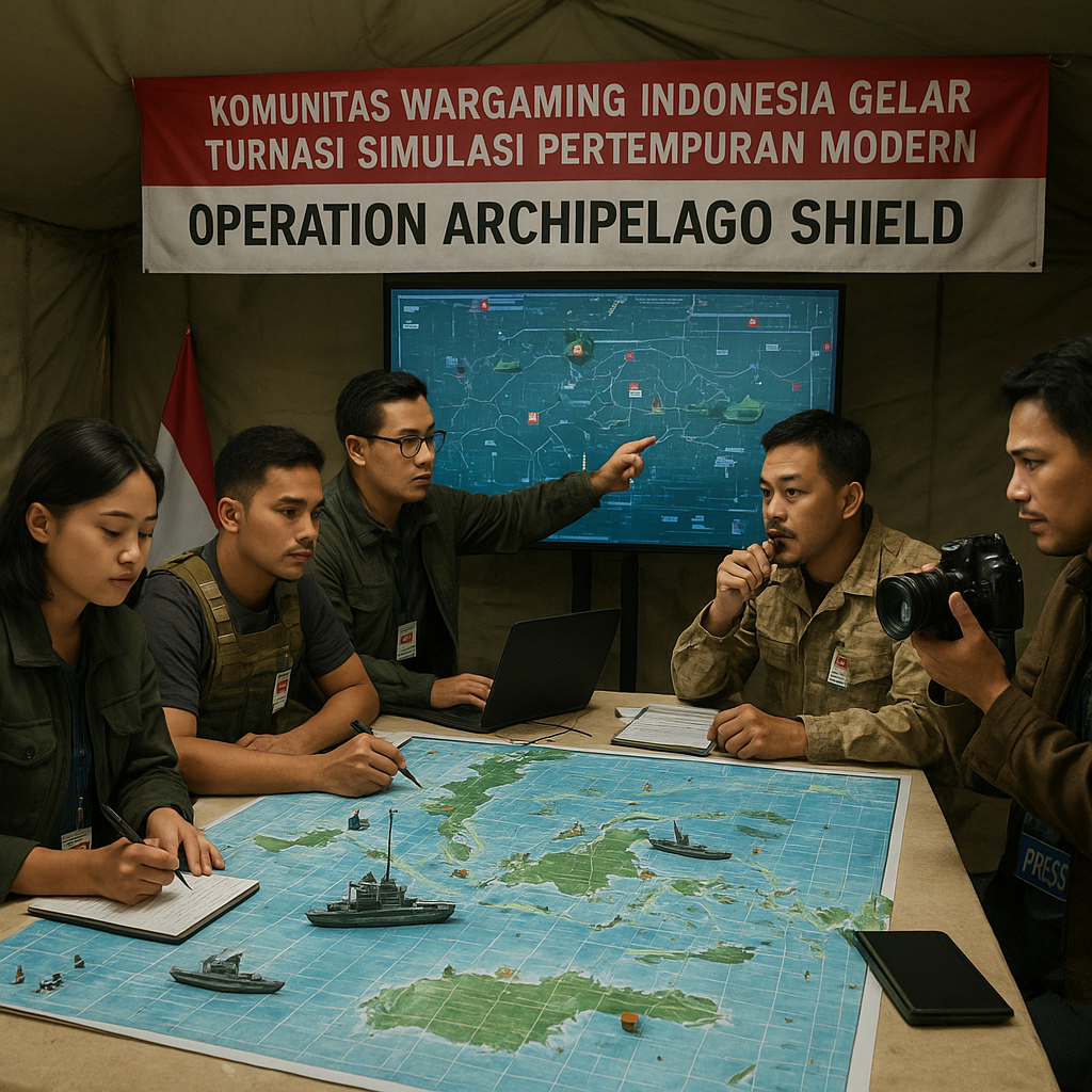 Komunitas Wargaming Indonesia Gelar Turnasi Simulasi Pertempuran Modern 'Operation Archipelago Shield'