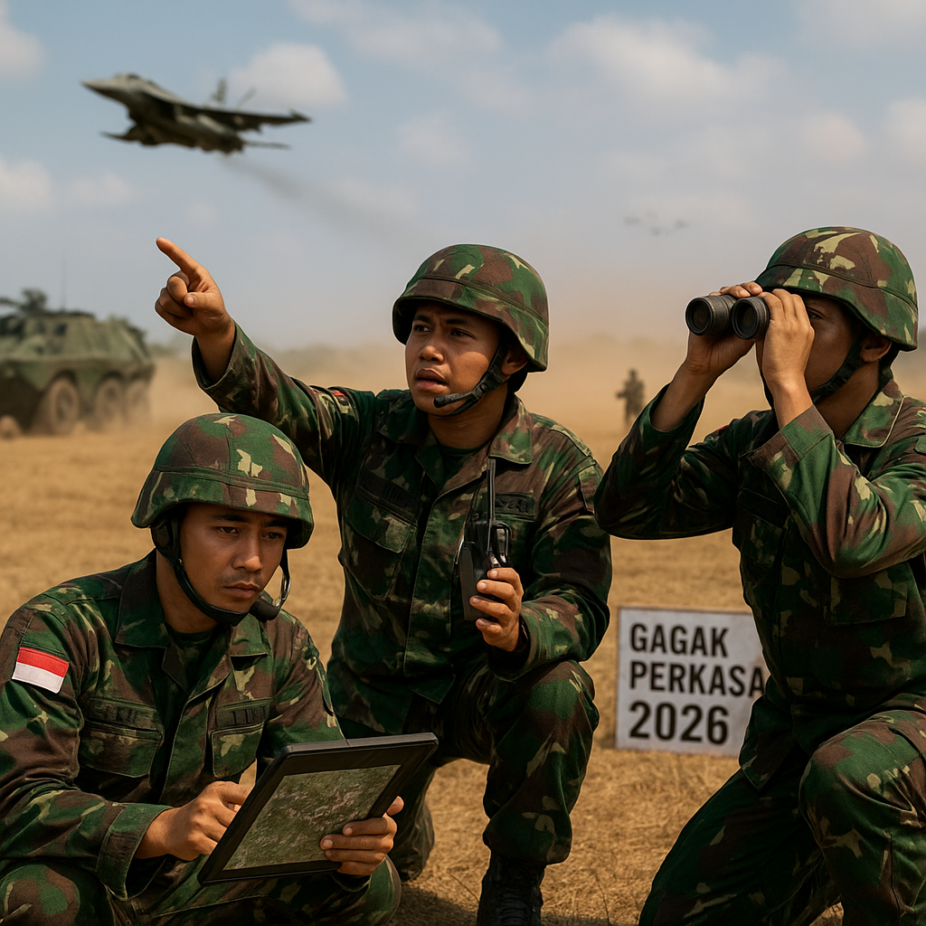 Simulasi Serangan Balik Udara-Darat TNI dalam Latihan 'Gagak Perkasa 2026'