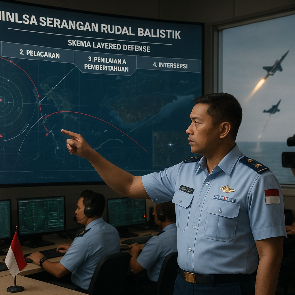 Simulasi Serangan Rudal Balistik oleh TNI AU Menggunakan Skema 'Layered Defense'