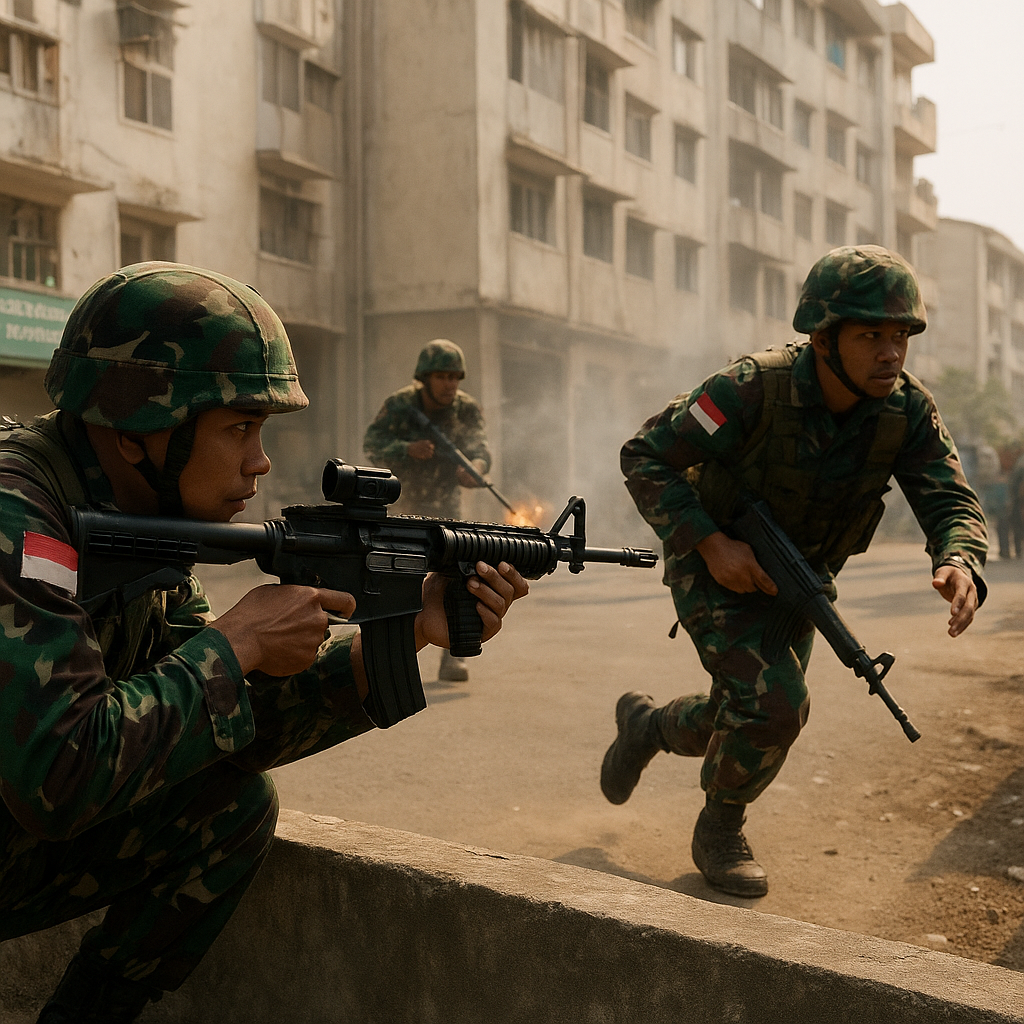 Bedah Taktik 'Fire and Movement' dalam Latihan Tempur TNI AD di Medan Kompleks