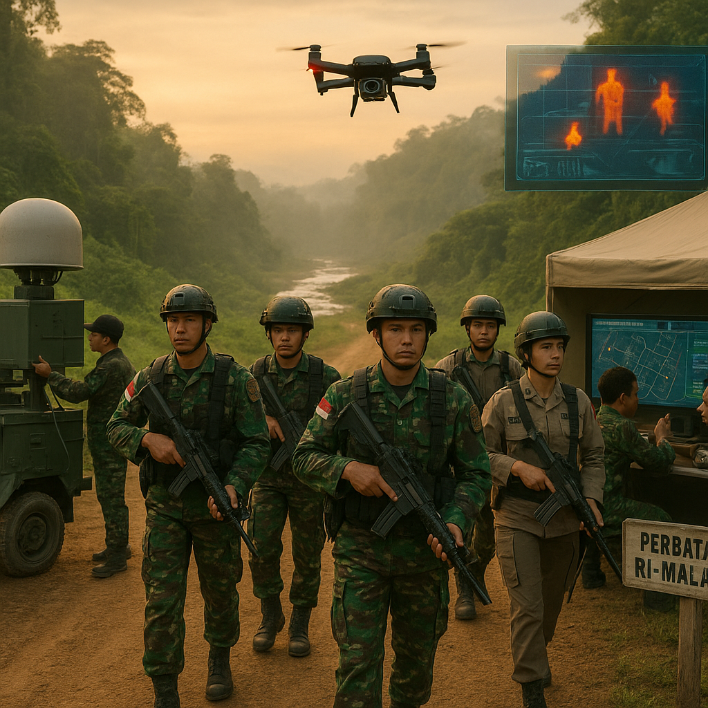 Bedah Taktik Cross-Border Surveillance TNI-Polri di Wilayah Perbatasan RI-Malaysia