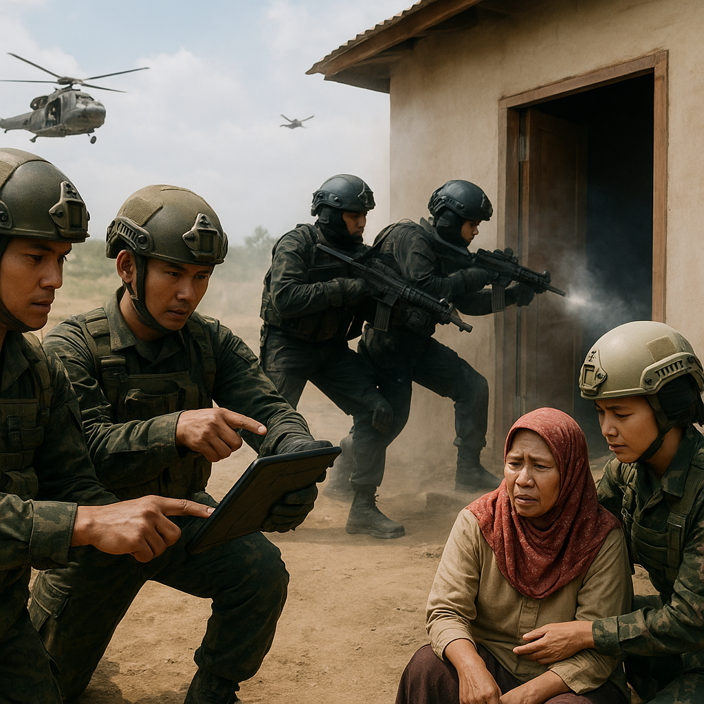 Simulasi Counter-Insurgency oleh Pasukan Khusus di Latihan Gabungan 'Guntur 2026'