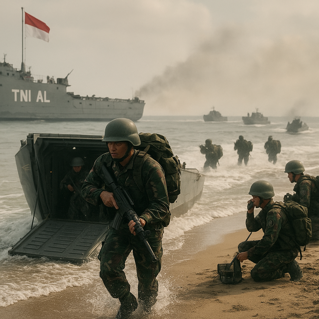 Analisis Teknis Manuver Amphibious Landing oleh Marinir TNI AL dalam Latihan 'Amfibi 2026'