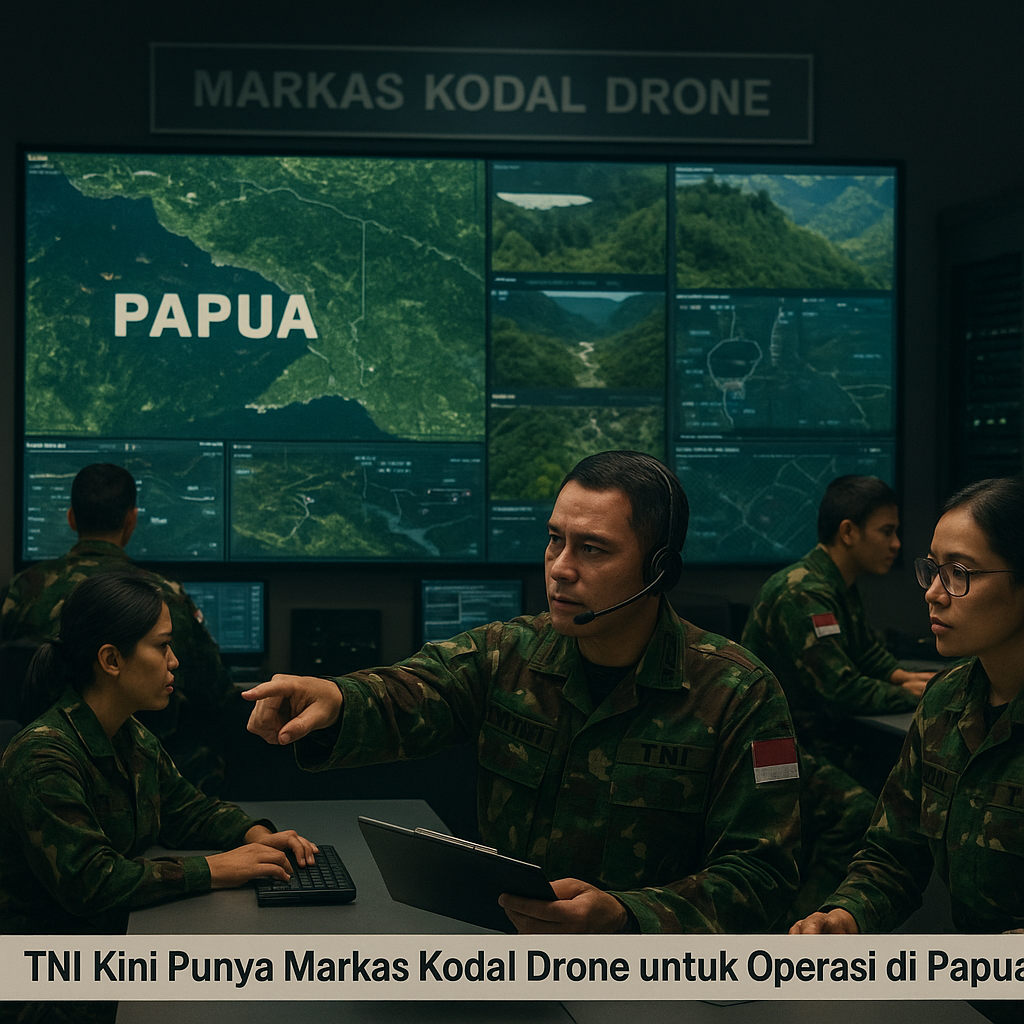 TNI Kini Punya Markas Kodal Drone untuk Operasi di Papua