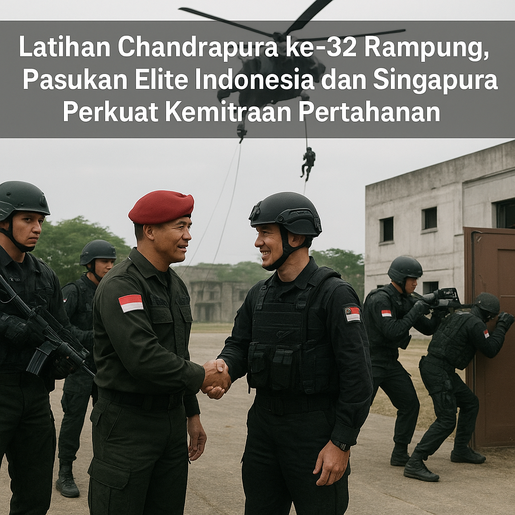 Latihan Chandrapura ke-32 Rampung, Pasukan Elite Indonesia dan Singapura Perkuat Kemitraan Pertahanan