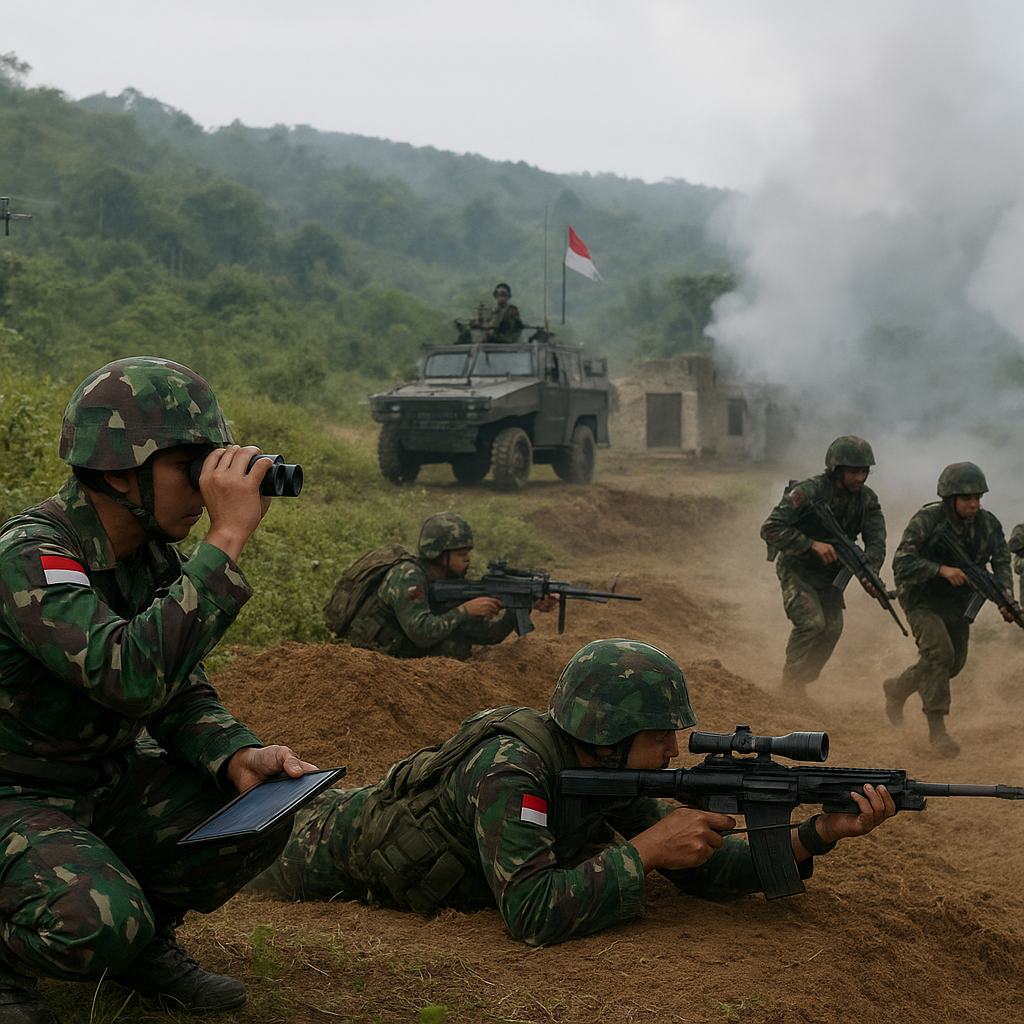 Latihan Kombat Terpadu TNI AD di Puslatpur Purboyo: Bedah Manuver Serangan Bertingkat