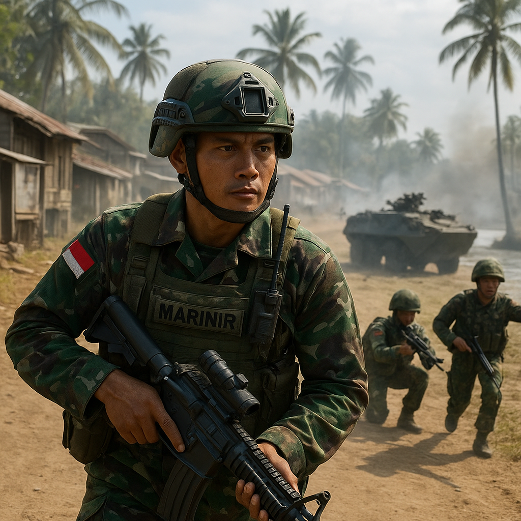 Marinir Indonesia Pimpin Serbuan, Kadar Village Berhasil Direbut dalam Latihan RIMPAC 2026