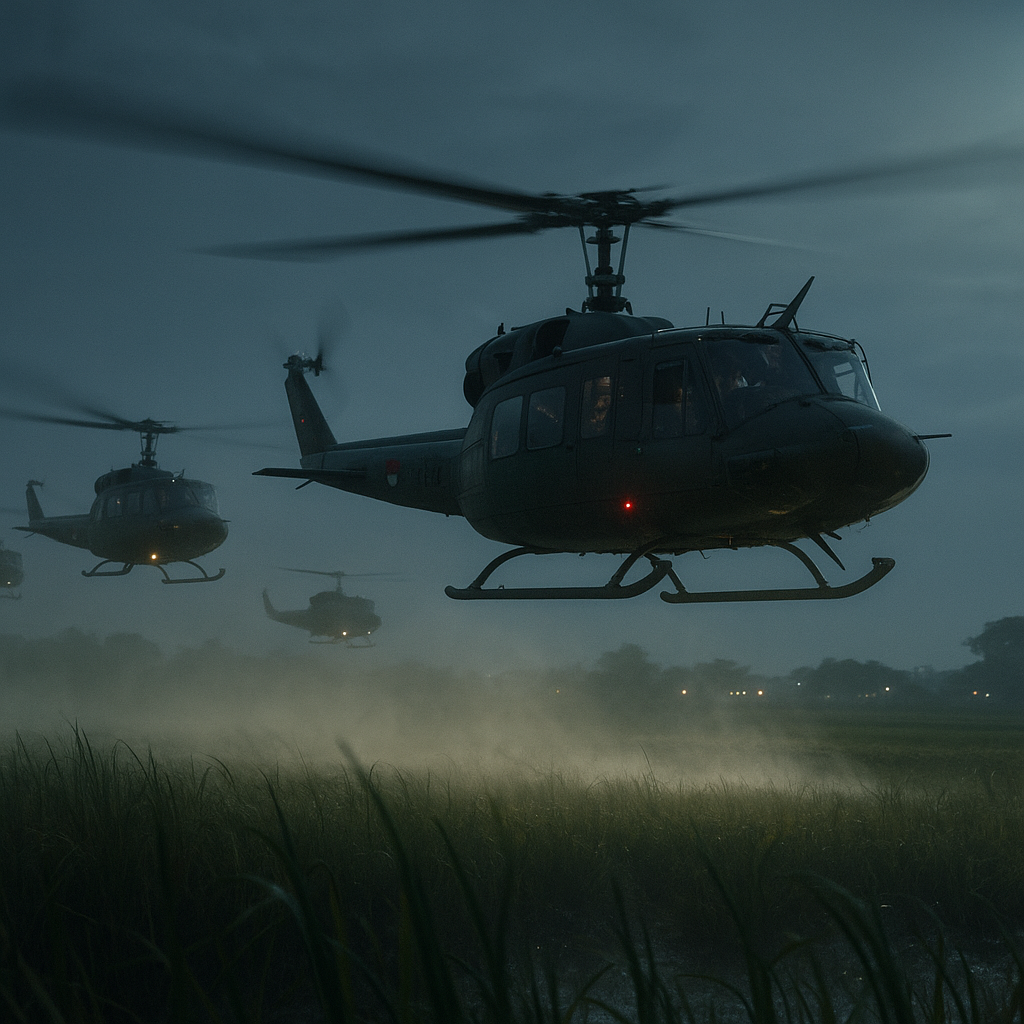 Penerbad Gelar Latihan Terbang Malam dengan Formasi Tactical Low Level
