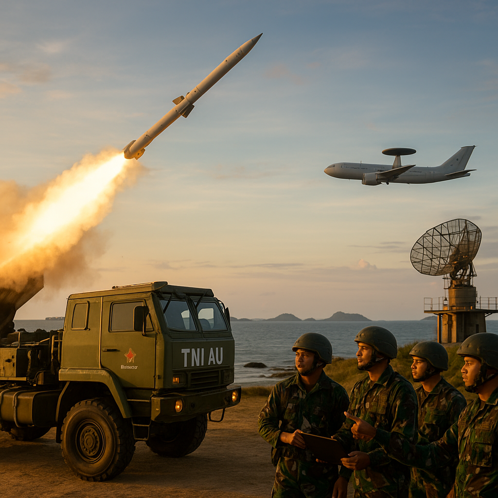 TNI AU Gelar Latihan Penembakan Rudal Jarak Jauh di Natuna