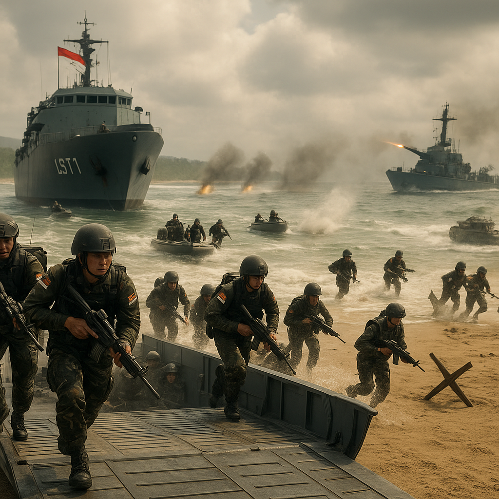 Bedah Doktrin Amphibious Assault TNI AL: Dari Embarking Hingga Pembentukan Beachhead