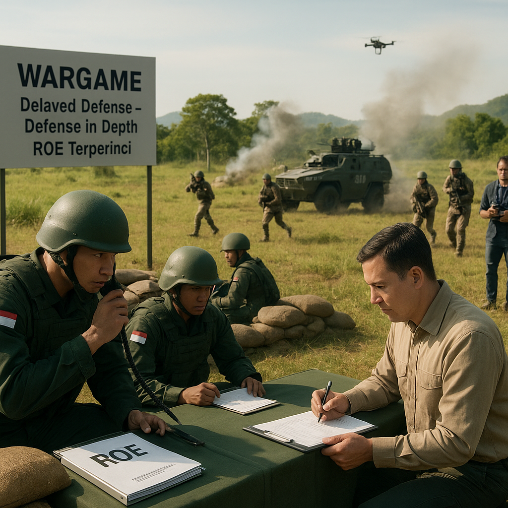Komunitas Militer Indonesia Gelar WarGame Simulasi Pertempuran Modern dengan Aturan ROE Terperinci
