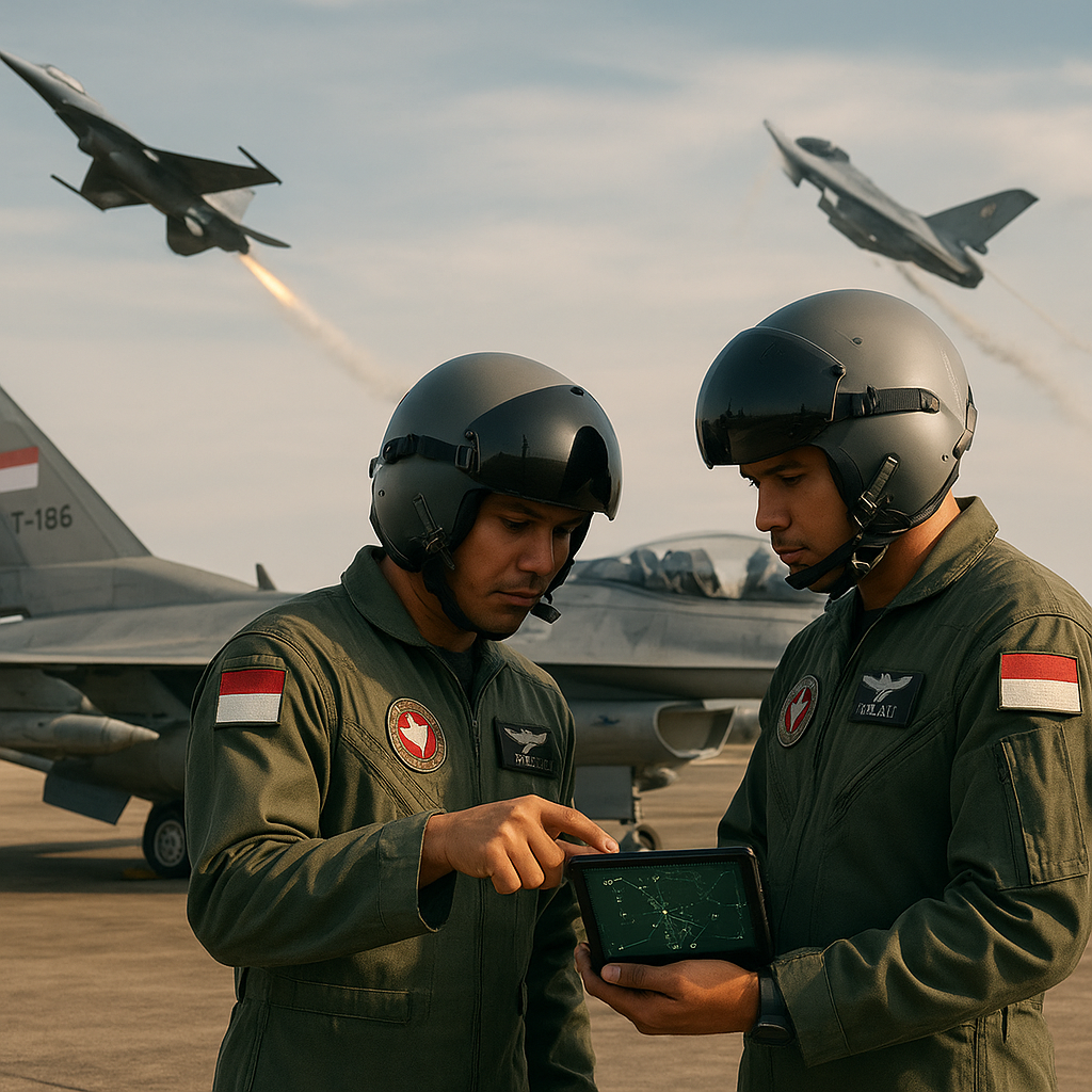 Penerbang TNI AU Latih Dogfight dan Penembakan Rudal di Latma 'Elang Perkasa'