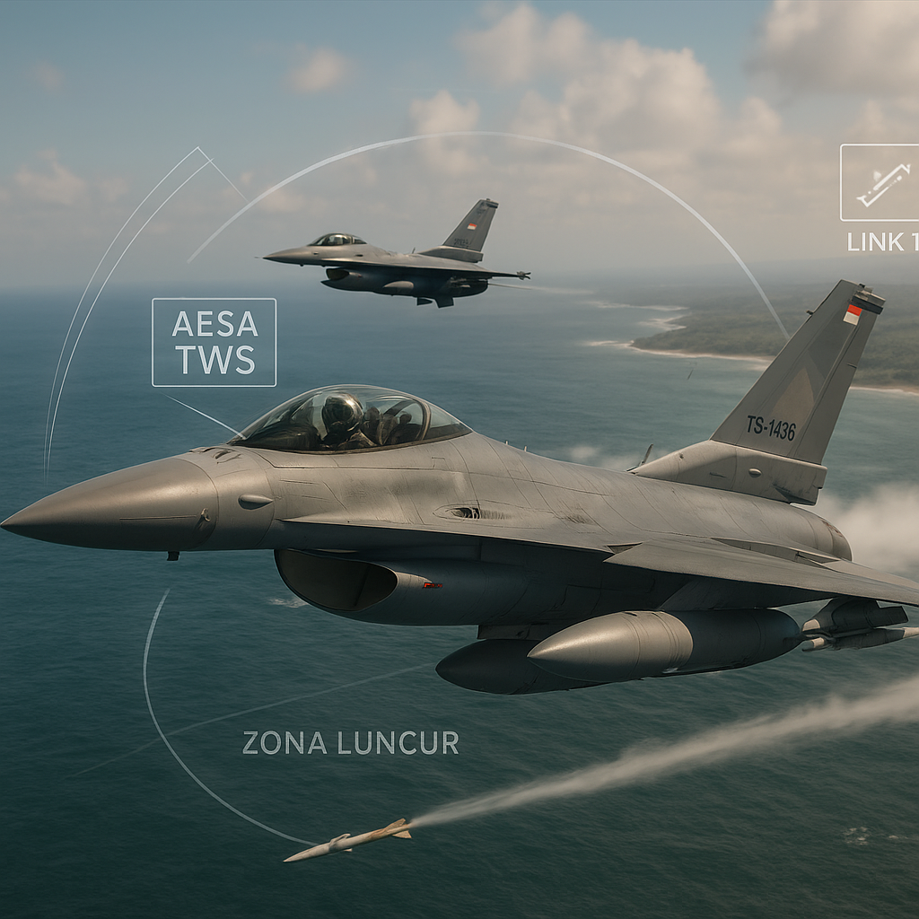 Skuadron Udara TNI AU Latihan Air Interception dengan Teknik Beyond Visual Range (BVR) Menggunakan Radar AESA
