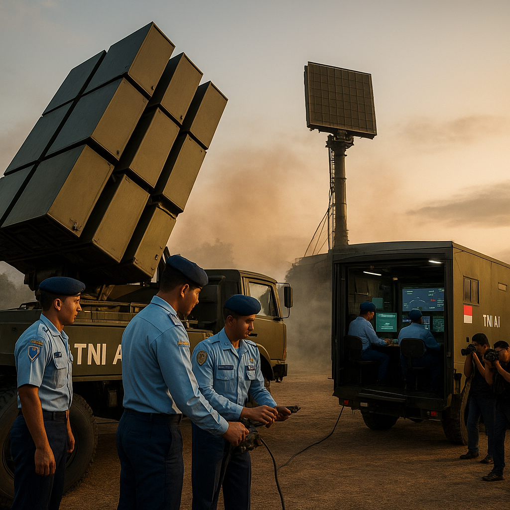 Simulasi Pertahanan Udara Integratif TNI AU: Prosedur Operasi Sistem Rudal NASAMS dan Radar 3D