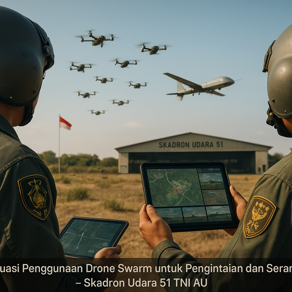 Evaluasi Penggunaan Drone Swarm untuk Pengintaian dan Serangan oleh TNI AU