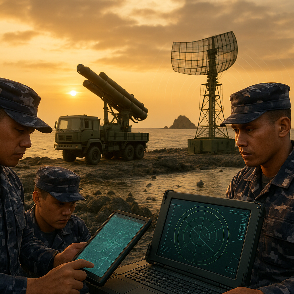 Simulasi Pertahanan Pulau Terluar: Integrasi Rudal Coastal Defense dan Radar A2/AD