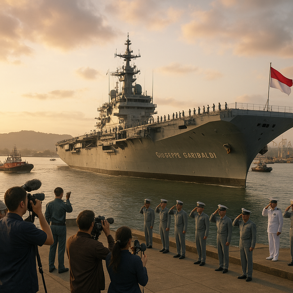Spesifikasi Giuseppe Garibaldi, Kapal Induk Pertama Indonesia yang Akan Sandar di Lampung