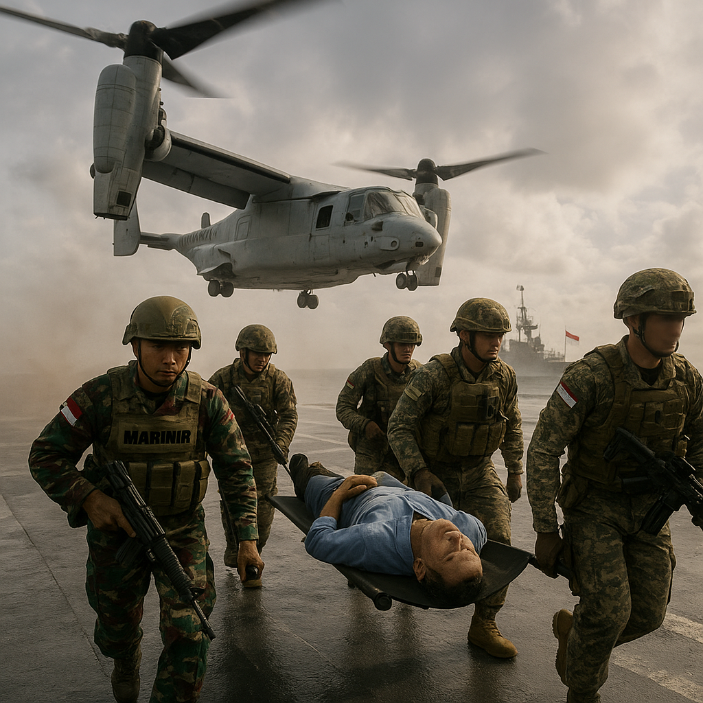 Air Assault Operations, Marinir Indonesia Jalani Misi Penyelamatan Warga di RIMPAC 2026