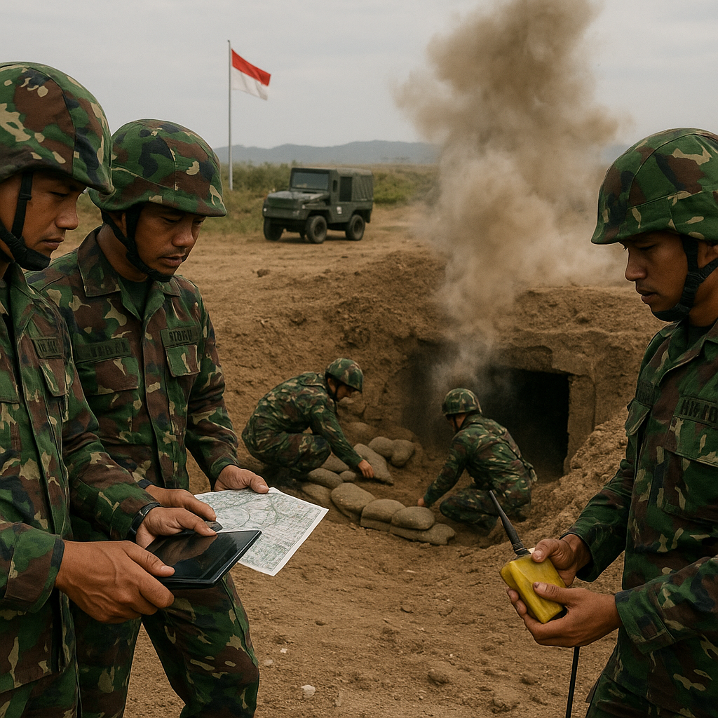 Prajurit Kostrad Latihan Teknik Penghancuran Bunker dan Fortifikasi Musuh di Cilacap