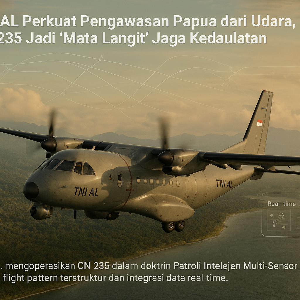 TNI AL Perkuat Pengawasan Papua dari Udara, CN 235 Jadi ‘Mata Langit’ Jaga Kedaulatan