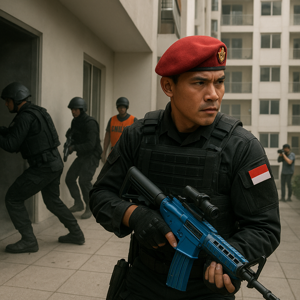 Simulasi Counter-Insurgency Kopassus: Prosedur Urban Raid pada Komplek Bangunan Bertingkat