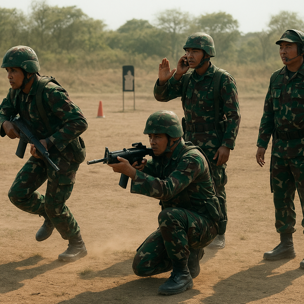 Latihan Integrated Combat Shooting TNI AD: Prosedur Move-Shoot-Communicate dalam Scenario Team Engagement
