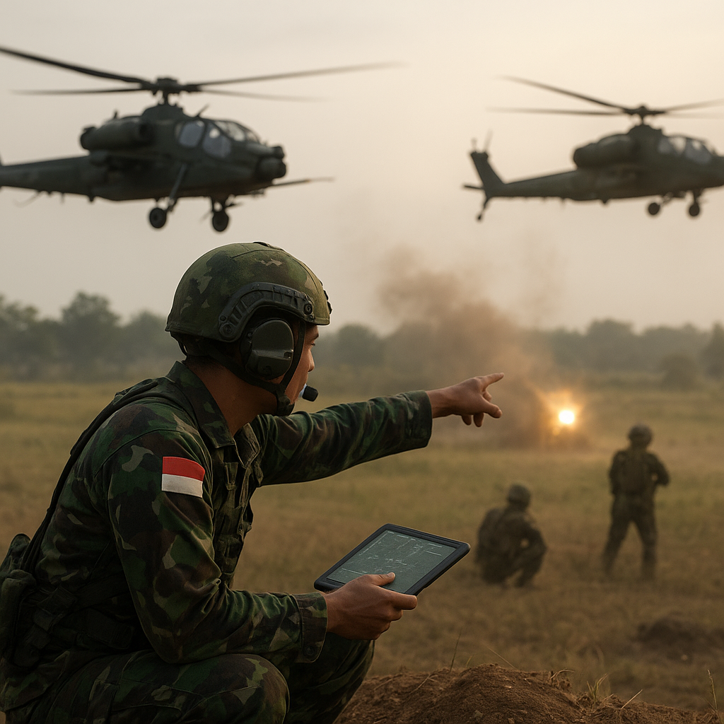 Prosedur Standar Operasi (SOP) Serangan Helikopter Tempur TNI AD dalam Direct Air Support
