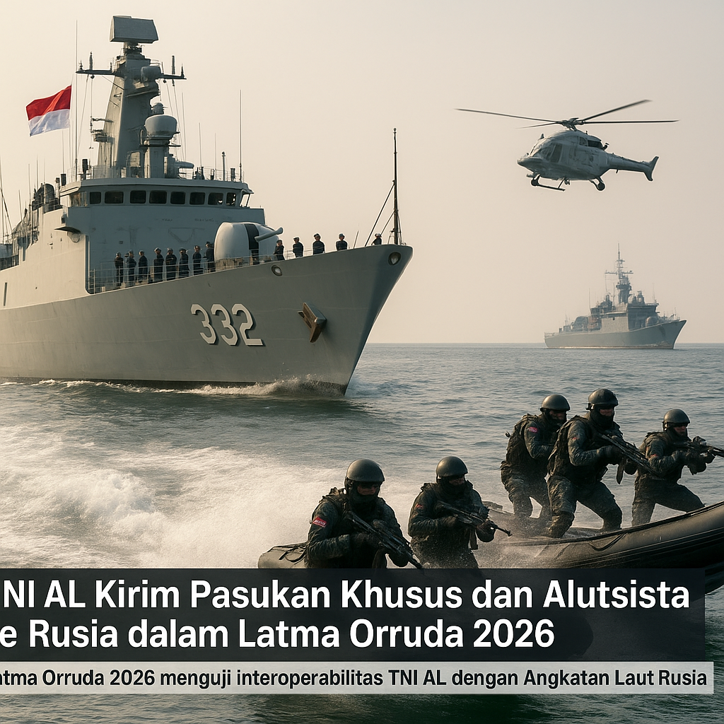 TNI AL Kirim Pasukan Khusus dan Alutsista ke Rusia dalam Latma Orruda 2026