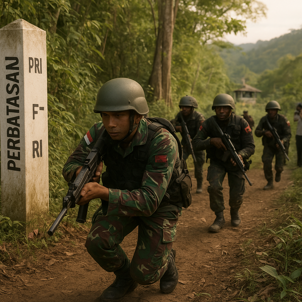 Latihan Gabungan Satgas Pamtas RI-PNG di Papua, Bedah Operasi Patroli Kombinasi