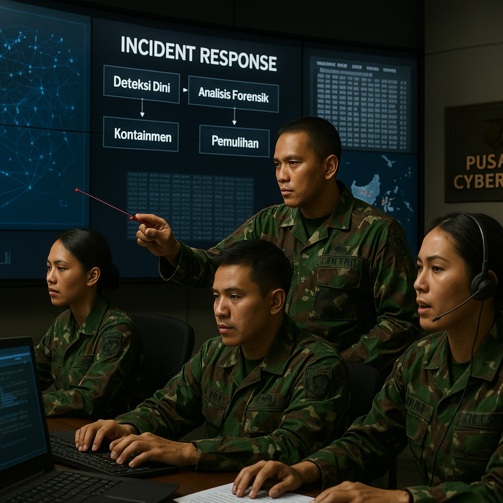 Simulasi Cyber Defense Operation oleh Pusat Cyber TNI, Teknik Incident Response