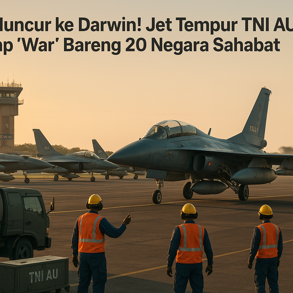 Meluncur ke Darwin! Jet Tempur TNI AU Siap 'War' Bareng 20 Negara Sahabat