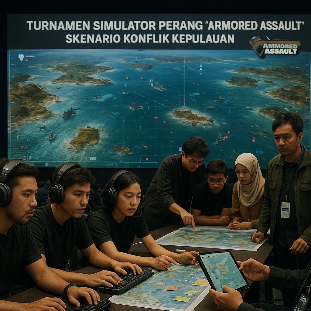 Komunitas Simulator Perang 'Armored Assault' Gelar Turnamen Virtual dengan Skenario Konflik Kepulauan