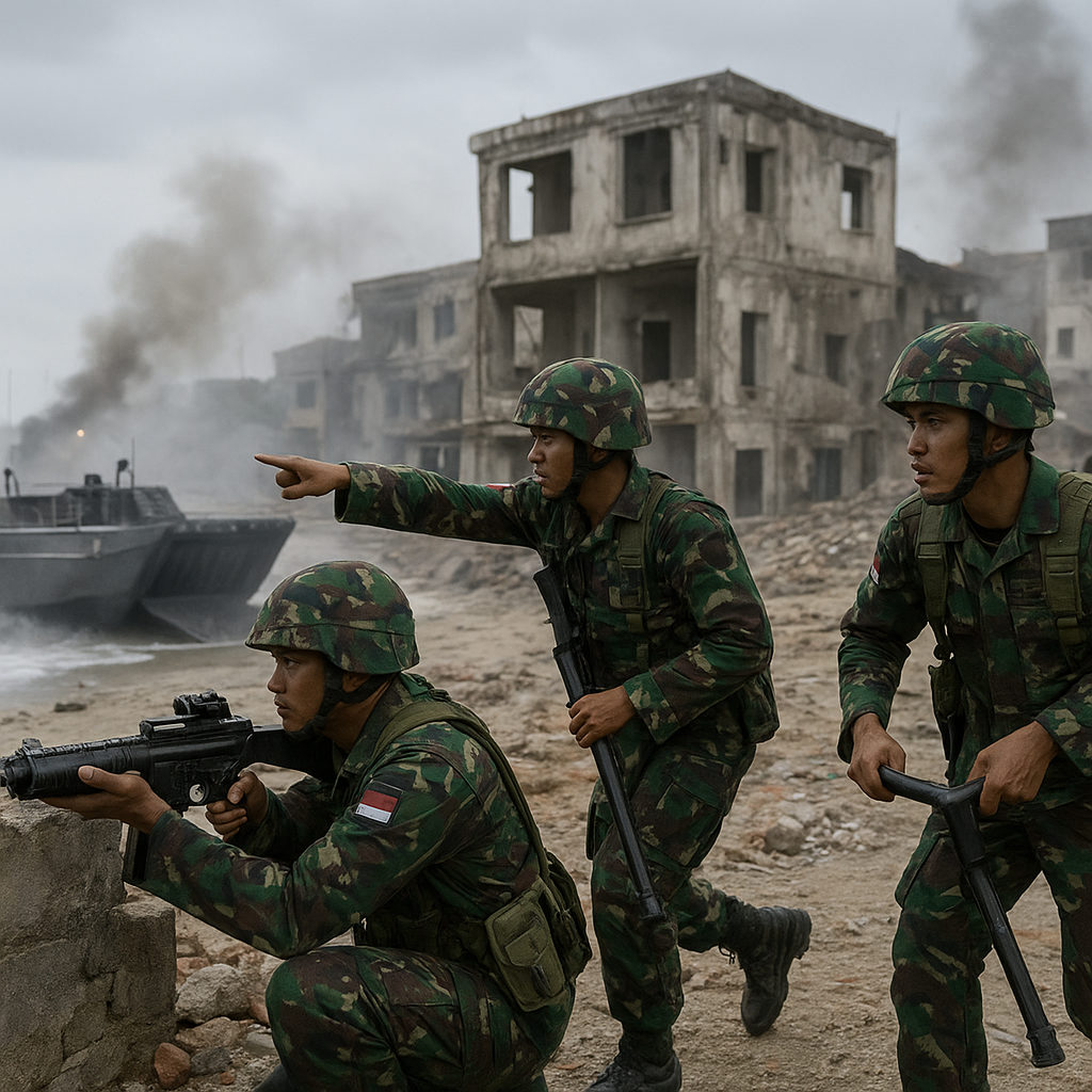 Bedah Taktik Urban Warfare Pasukan Marinir TNI AL dalam Latihan 'Amphibious Raid'