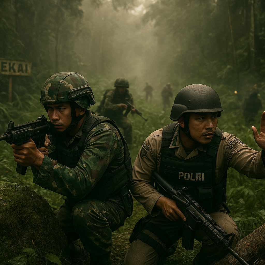 Bedah Taktik Kontak Tembak dan Penyergapan Tim Gabungan terhadap KKB di Dekai, Papua