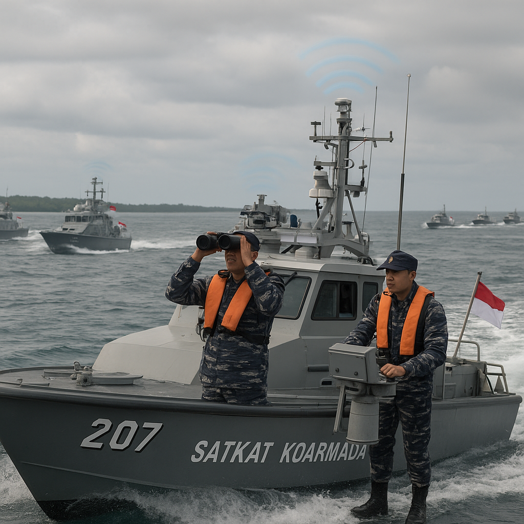 Teknik dan Formasi Patroli Kapal Cepat (Satkat) Koarmada II di Wilayah Perairan Rawan