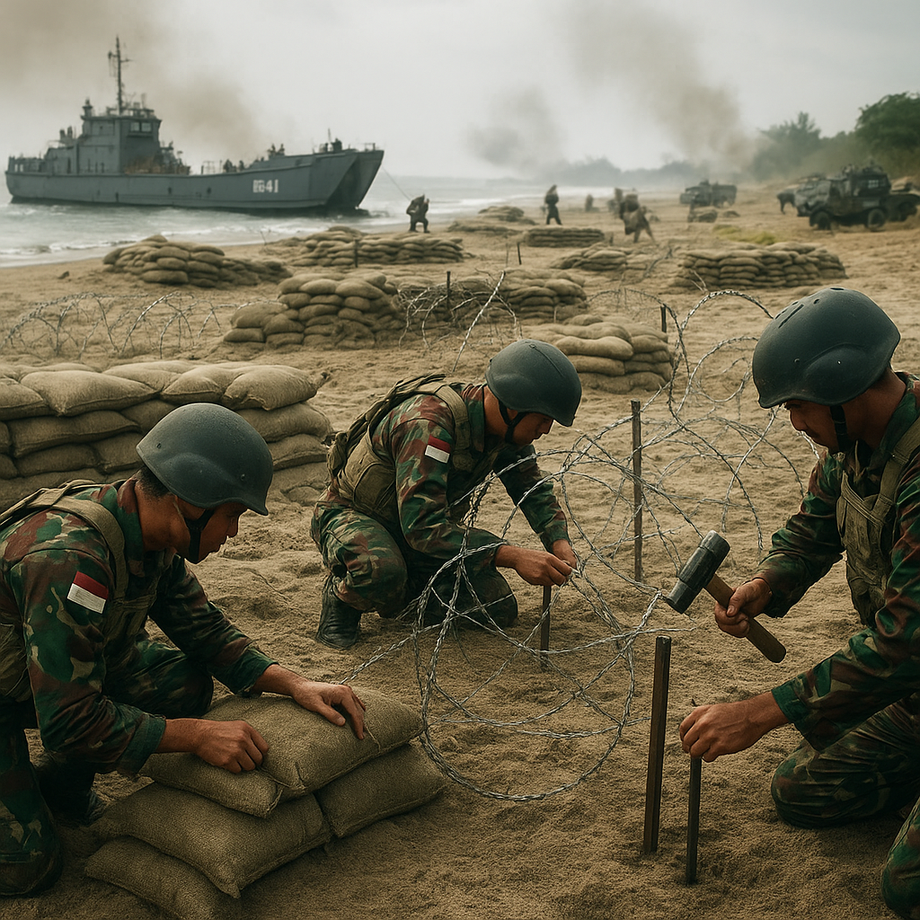 Analisis Taktik dan Teknik Dasar Bertahan (Defensive Position) Pasukan Marinir dalam Latihan Amphibi
